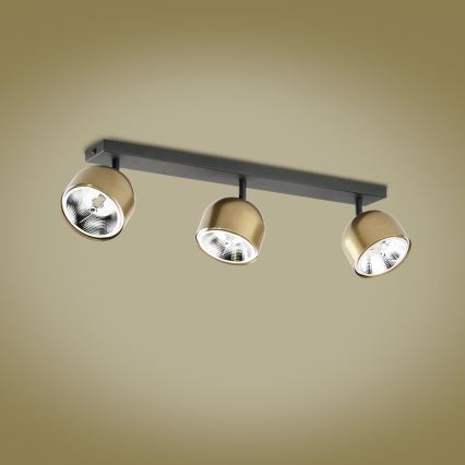 Bodové svítidlo ALTEA 3xAR111 GU10/50W/230V zlatá/černá