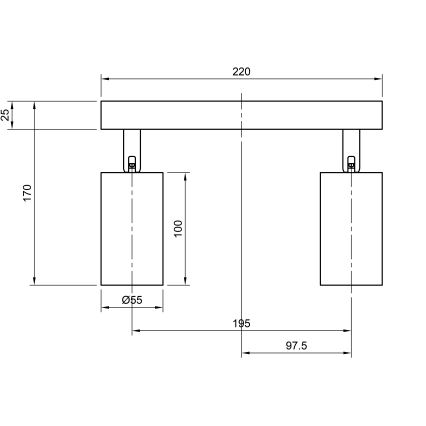 Bodové svítidlo ANGIE 4xGU10/35W/230V bílá