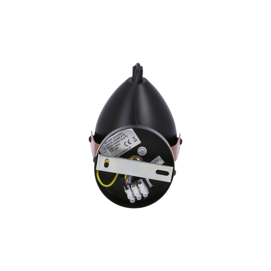 Bodové svítidlo ANICA 1xE14/40W/230V černá/měděná