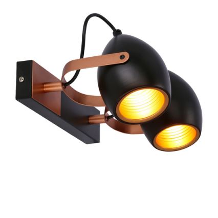 Bodové svítidlo ANICA 2xE14/40W/230V černá/měděná