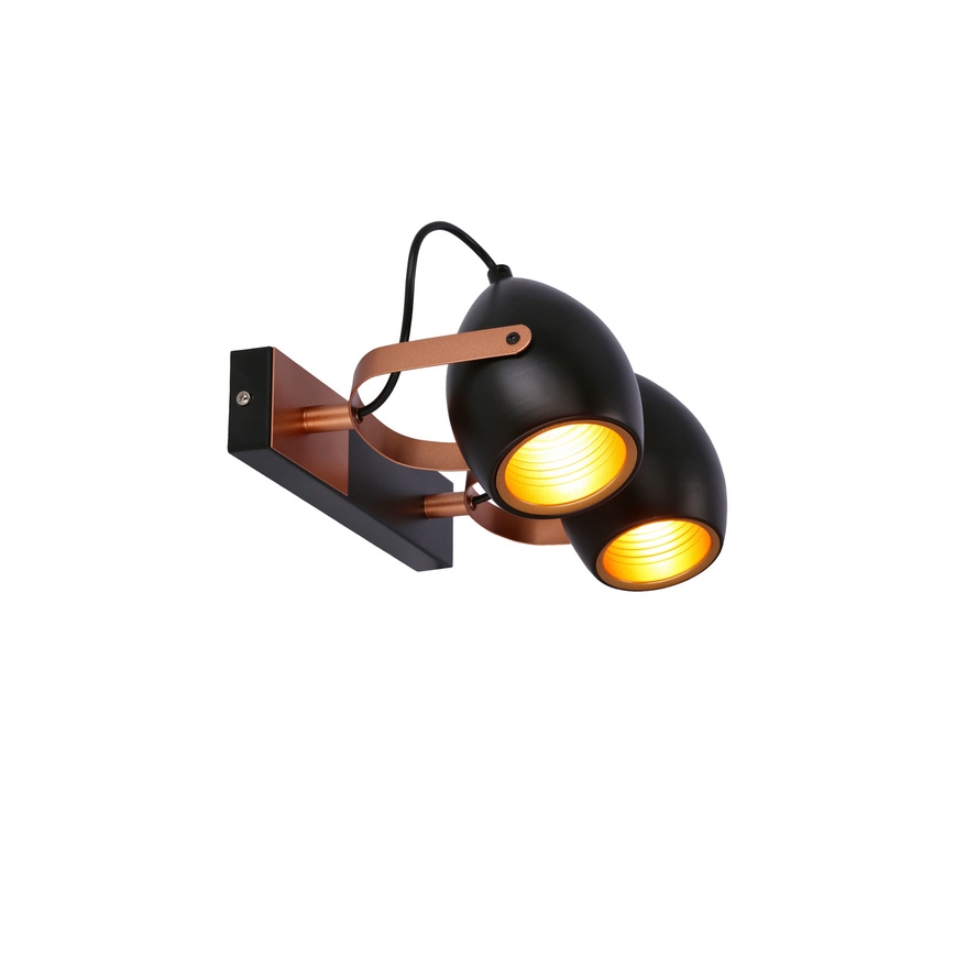 Bodové svítidlo ANICA 2xE14/40W/230V černá/měděná
