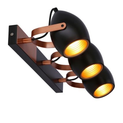 Bodové svítidlo ANICA 3xE14/40W/230V černá/měděná