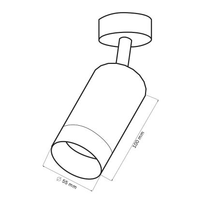 Bodové svítidlo ARRAS 1xGU10/10W/230V bílá