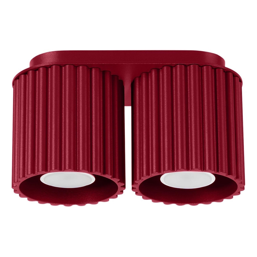 Bodové svítidlo AURA 2xGU10/10W/230V červená