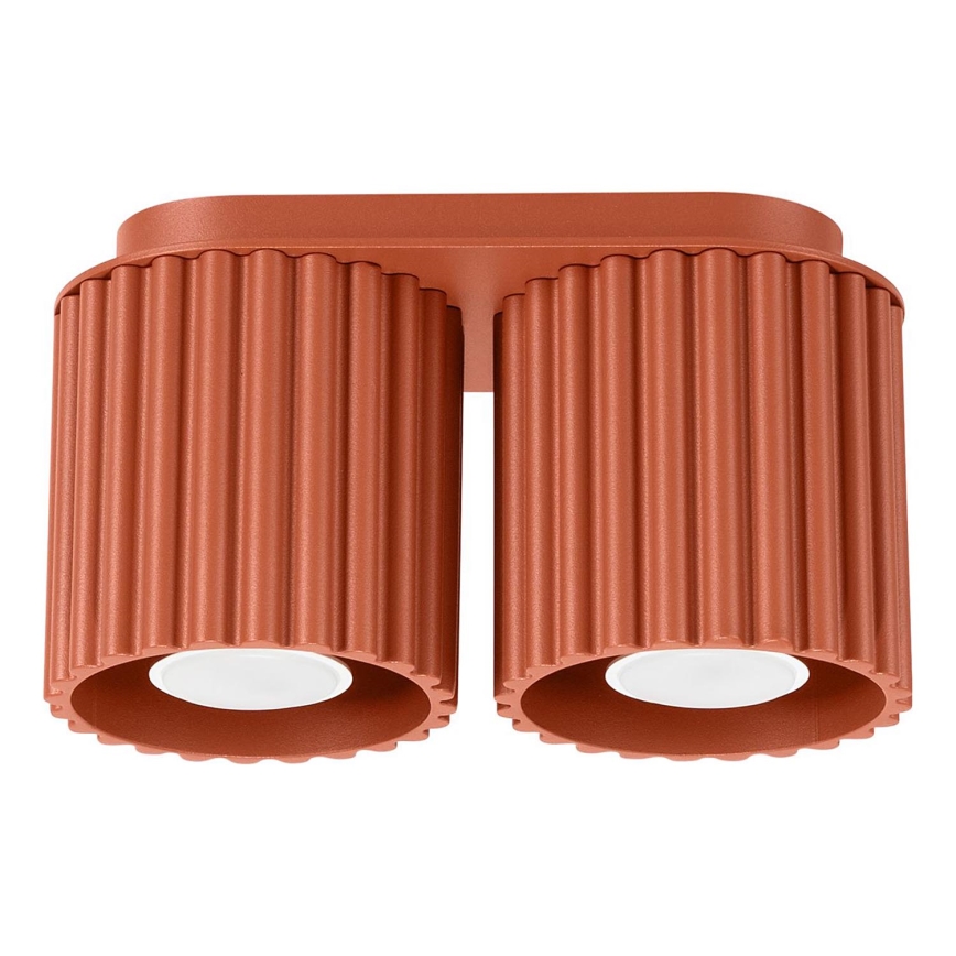 Bodové svítidlo AURA 2xGU10/10W/230V oranžová