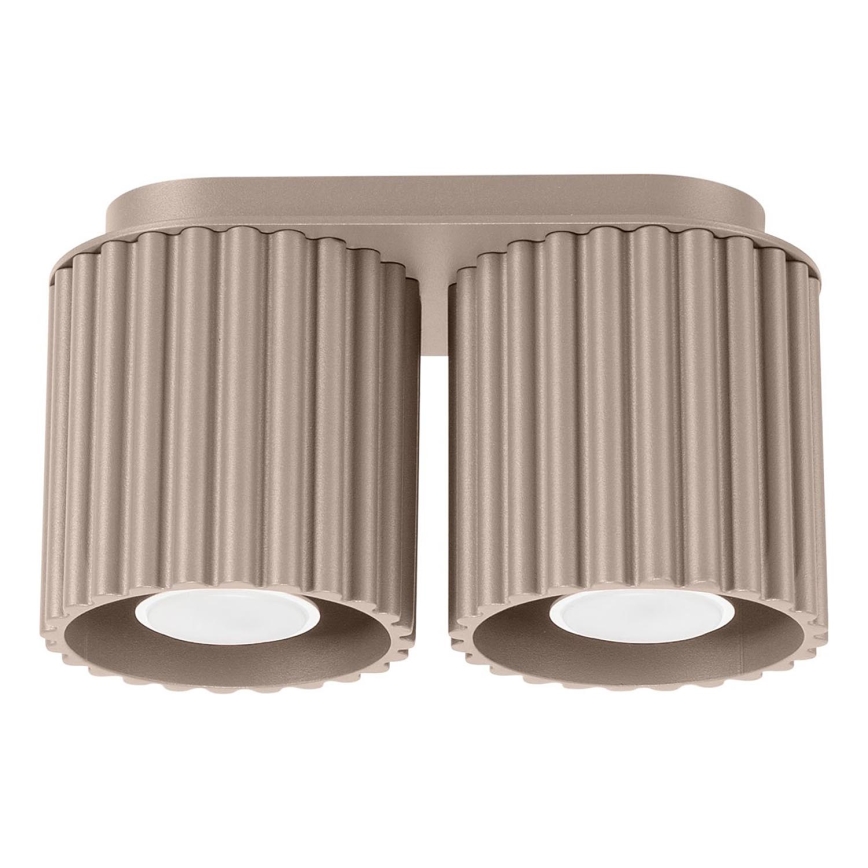 Bodové svítidlo AURA 2xGU10/10W/230V taupe