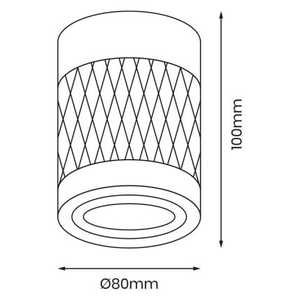 Bodové svítidlo BIMA 1xGU10/25W/230V kulatý bílá