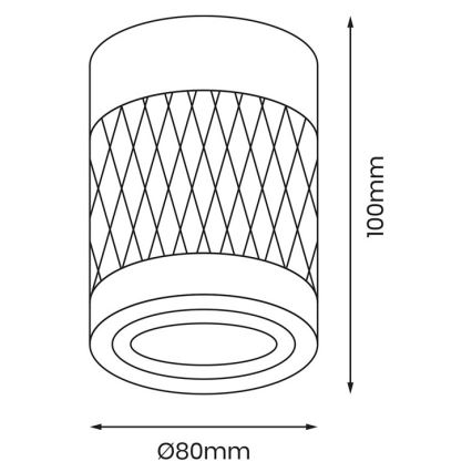 Bodové svítidlo BIMA 1xGU10/25W/230V kulatý černá