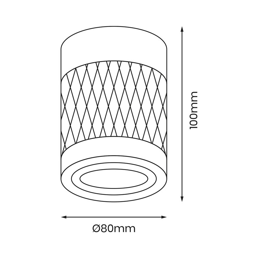 Bodové svítidlo BIMA 1xGU10/25W/230V kulatý černá