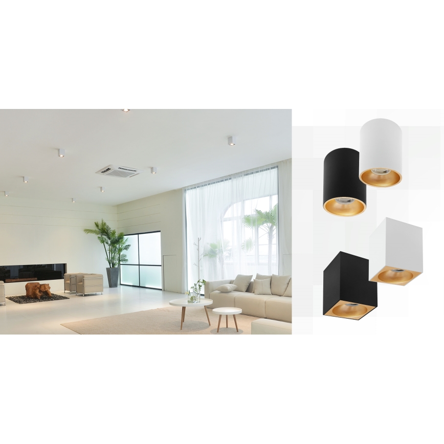 Bodové svítidlo CHLOE 1xGU10/50W/230V hranatý bílá