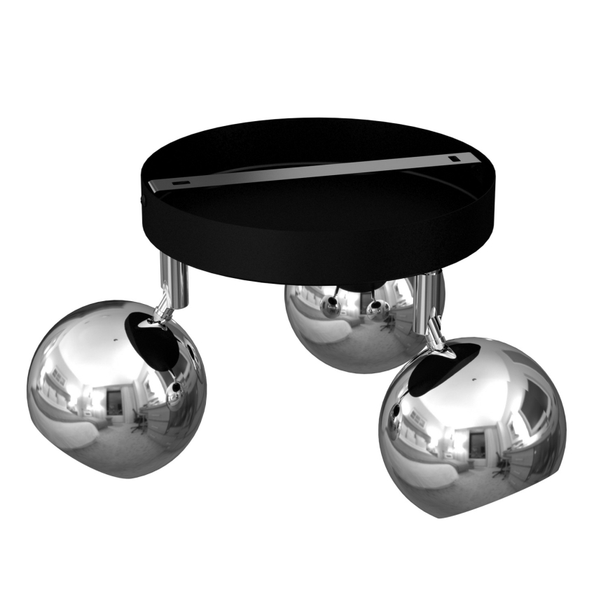 Bodové svítidlo COMET 3xGU10/8W/230V černá/lesklý chrom