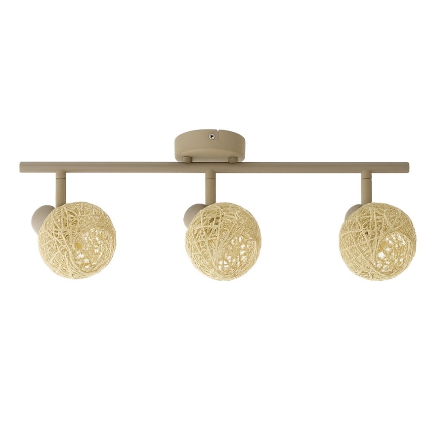 Bodové svítidlo DEX 3xE14/10W/230V béžová/krémová