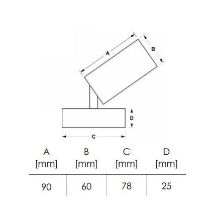 Bodové svítidlo DEZ 1xGU10/30W/230V bílá