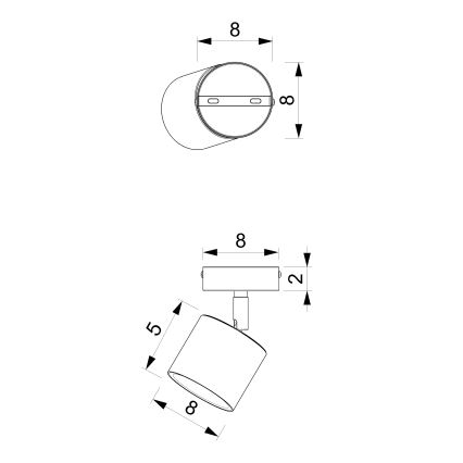 Bodové svítidlo DIXIE 1xGX53/11W/230V modrá