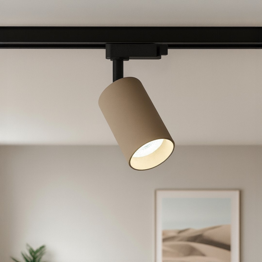 Bodové svítidlo do 1-fázového lištového systému PIPE 1xGU10/10W/230V béžová