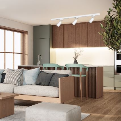 Bodové svítidlo do 1-fázového lištového systému PIPE 1xGU10/10W/230V bílá