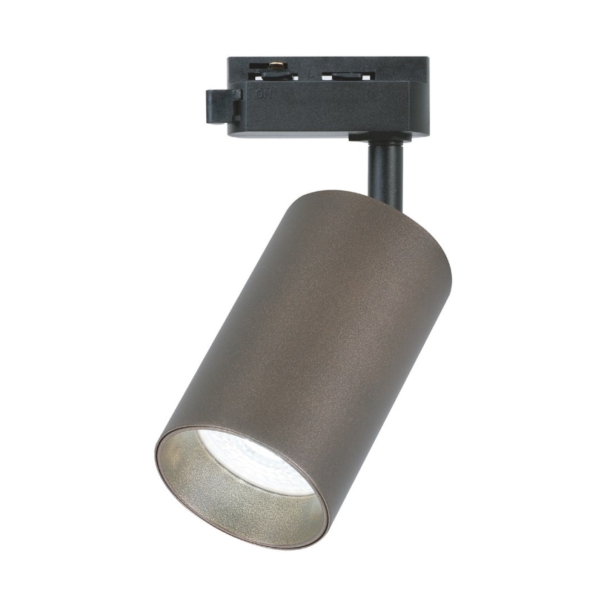 Bodové svítidlo do 1-fázového lištového systému PIPE 1xGU10/10W/230V hnědá