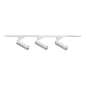 Bodové svítidlo do lištového systému FADO 3xGU10/10W/230V + 1 m lištový systém bílá
