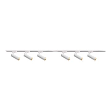 Bodové svítidlo do lištového systému FADO 6xGU10/10W/230V + 2x1 m lištový systém bílá