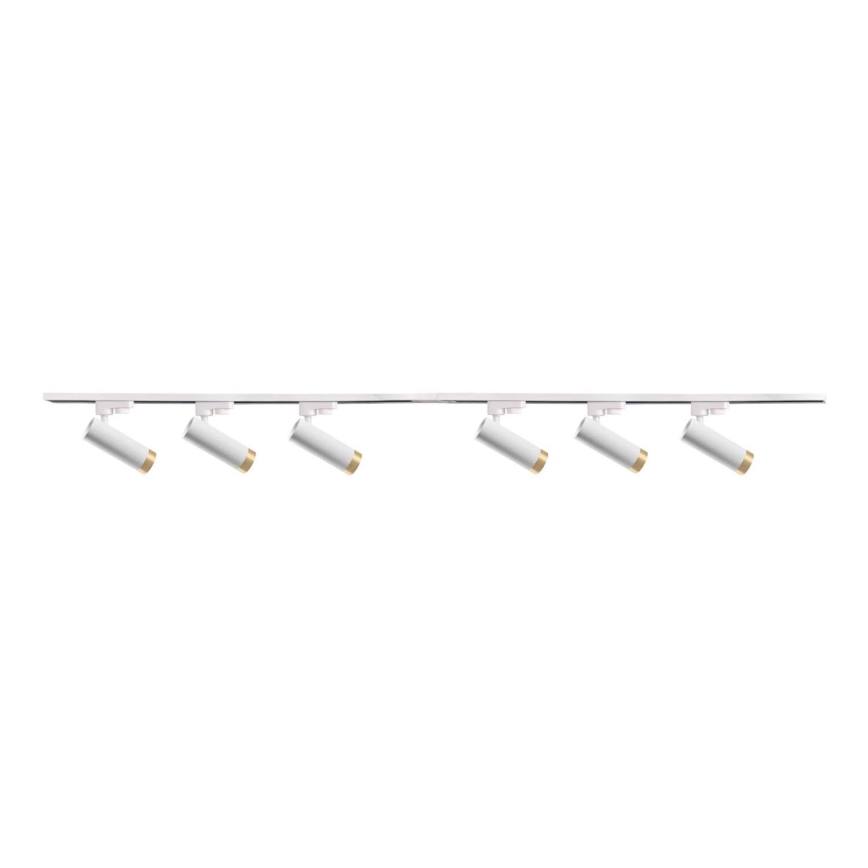 Bodové svítidlo do lištového systému FADO 6xGU10/10W/230V + 2x1 m lištový systém bílá