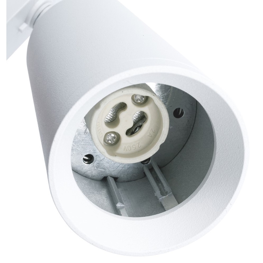 Bodové svítidlo do lištového systému MICA 1xGU10/25W/230V 3-fázové bílá