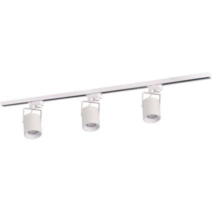 Bodové svítidlo do lištového systému MINOR 3xGU10/10W/230V + 1 m lištový systém bílá