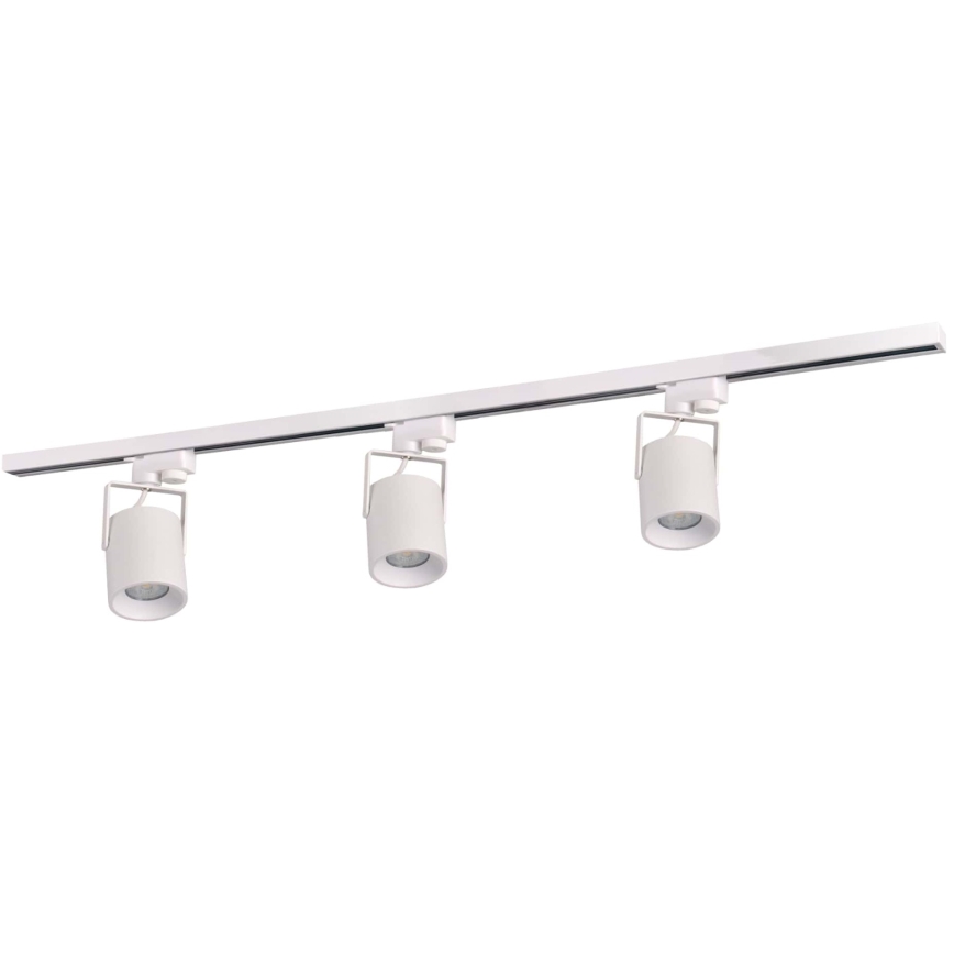 Bodové svítidlo do lištového systému MINOR 3xGU10/10W/230V + 1 m lištový systém bílá