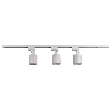 Bodové svítidlo do lištového systému MINOR 3xGU10/10W/230V + 1 m lištový systém bílá