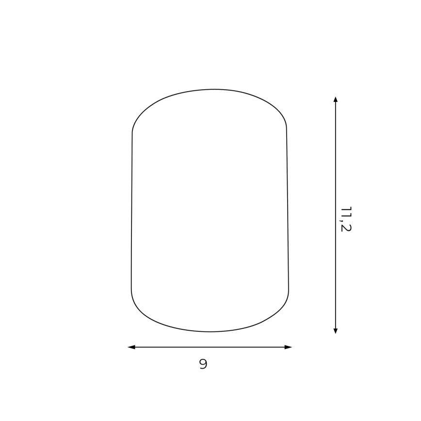 Bodové svítidlo DOWNLIGHT ROUND 1xE27/60W/230V 110x88mm