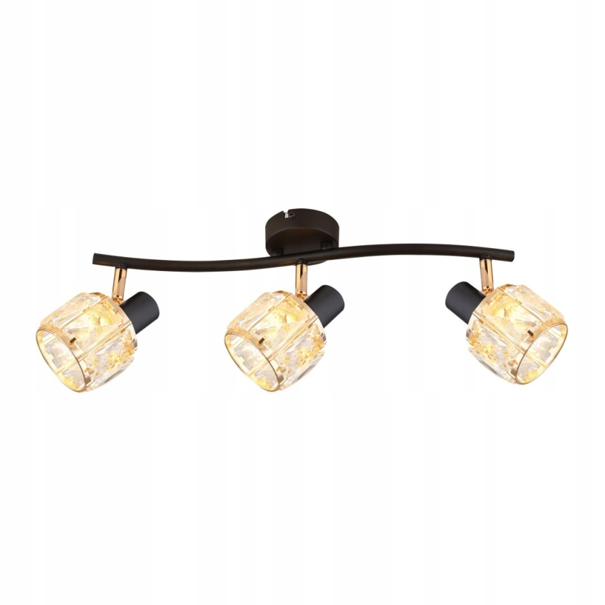 Bodové svítidlo DUBAI 3xE14/40W/230V černá/zlatá