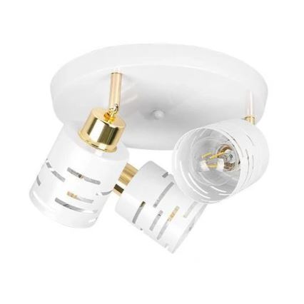 Bodové svítidlo ELEN 3xE27/35W/230V bílá/zlatá