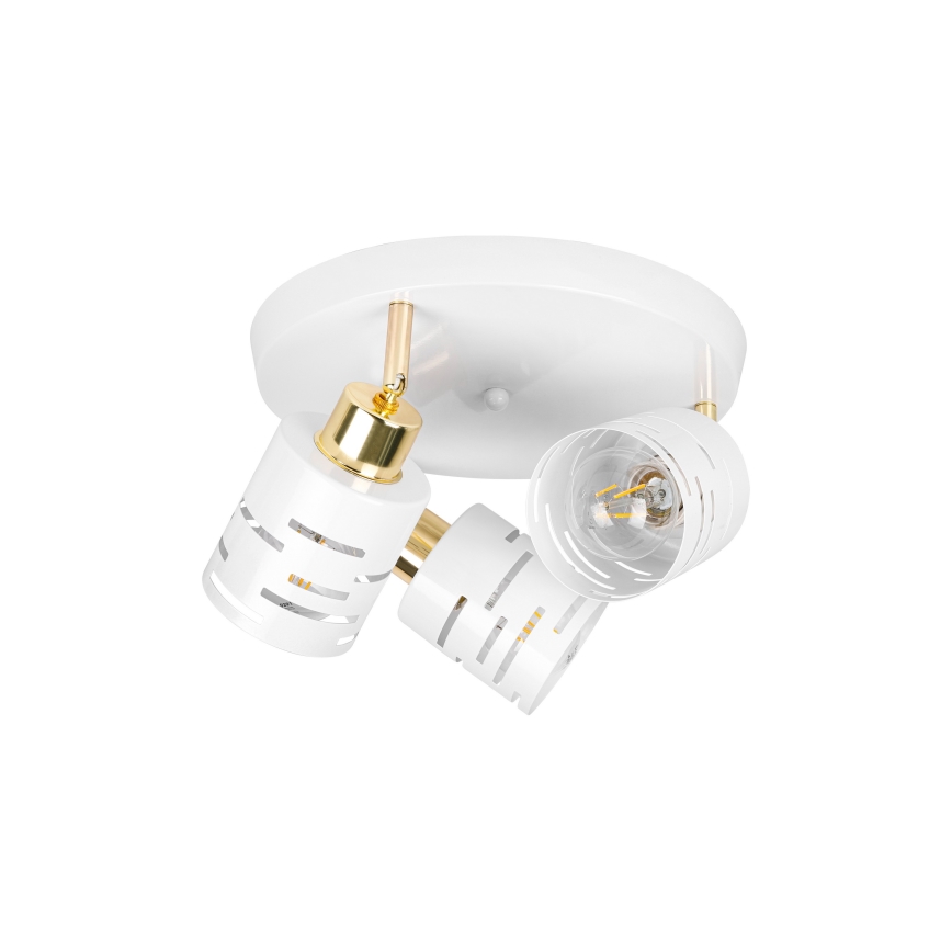 Bodové svítidlo ELEN 3xE27/35W/230V bílá/zlatá