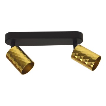 Bodové svítidlo FAMA 2xGU10/30W/230V zlatá/černá