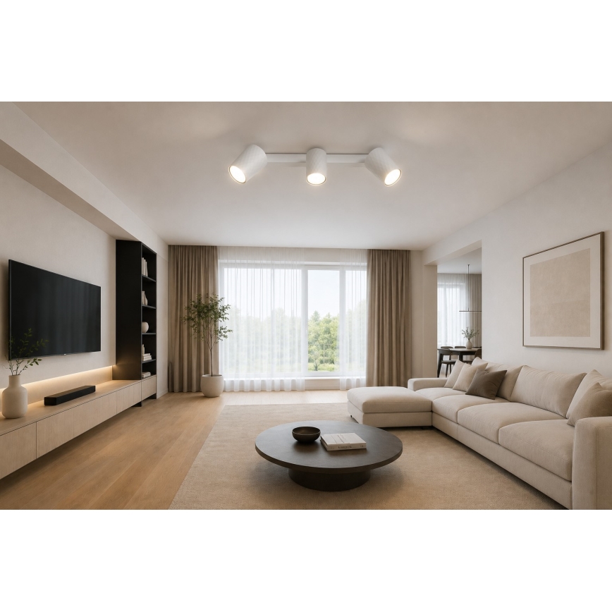 Bodové svítidlo FAMA 3xGU10/30W/230V bílá
