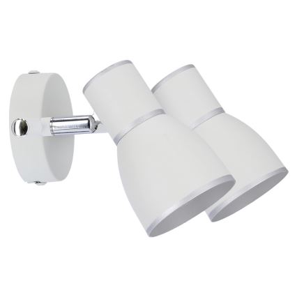 Bodové svítidlo FIDO 2xE14/40W/230V bílá