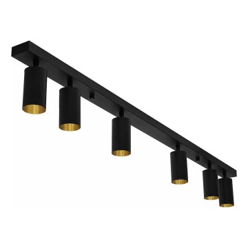 Bodové svítidlo FILO 6xGU10/30W/230V černá/zlatá