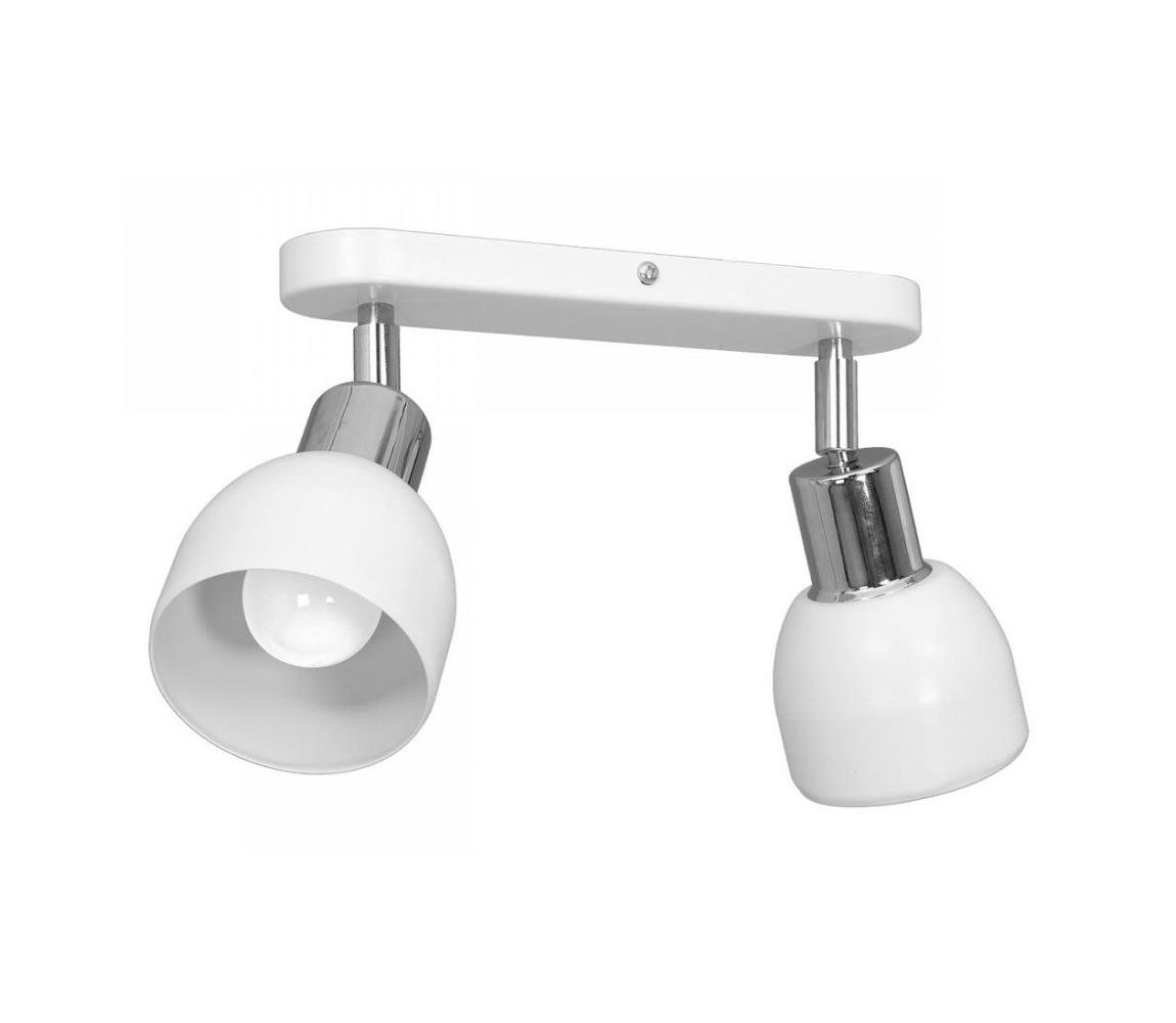 Luminex Bodové svítidlo FRESNO 2xE27/60W/230V bílá/chrom LU3210