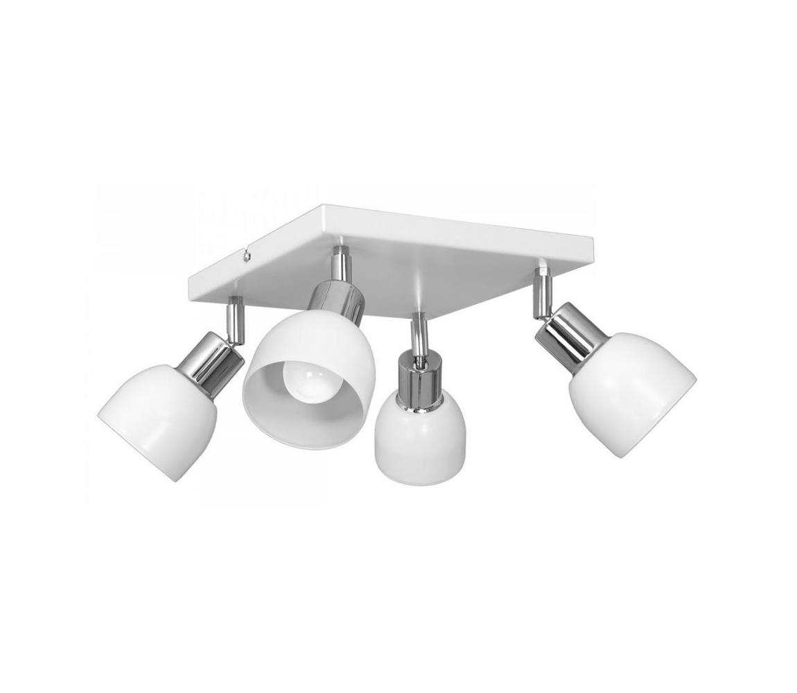 Luminex Bodové svítidlo FRESNO 4xE27/60W/230V bílá/chrom LU3213