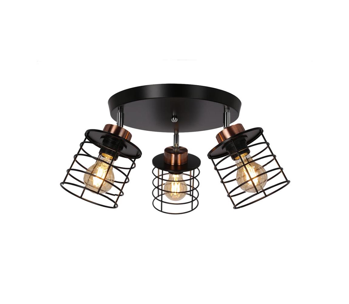 Candellux Bodové svítidlo GLOB 3xE27/40W/230V černá CA0614