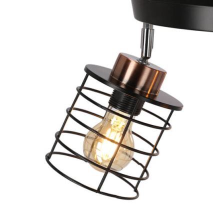 Bodové svítidlo GLOB 3xE27/40W/230V černá