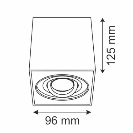Bodové svítidlo HADAR Q1 1xGU10/10W/230V bílá