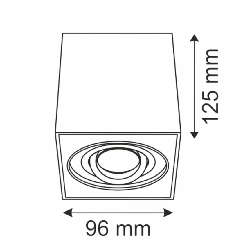 Bodové svítidlo HADAR Q1 1xGU10/10W/230V bílá