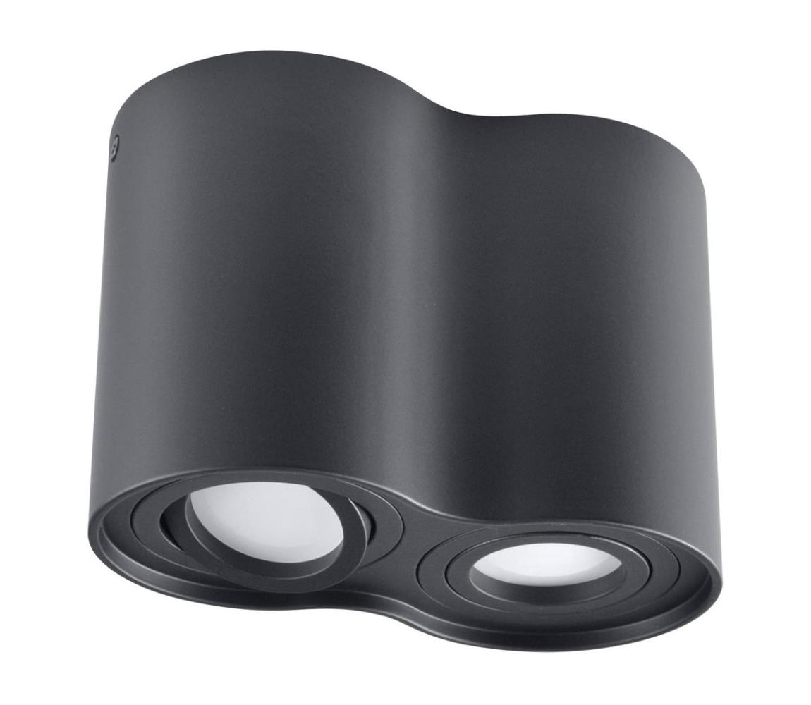 Polux Bodové svítidlo HADAR R2 2xGU10/10W/230V černá SA1153