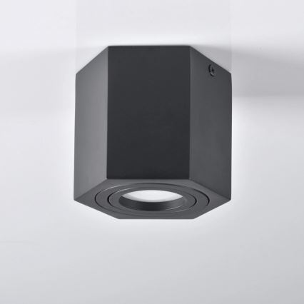Bodové svítidlo HEXAGON 1xGU10/10W/230V černá