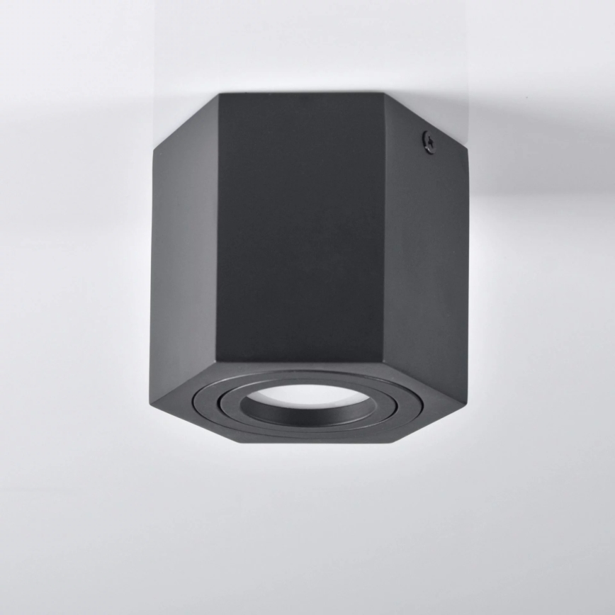 Bodové svítidlo HEXAGON 1xGU10/10W/230V černá