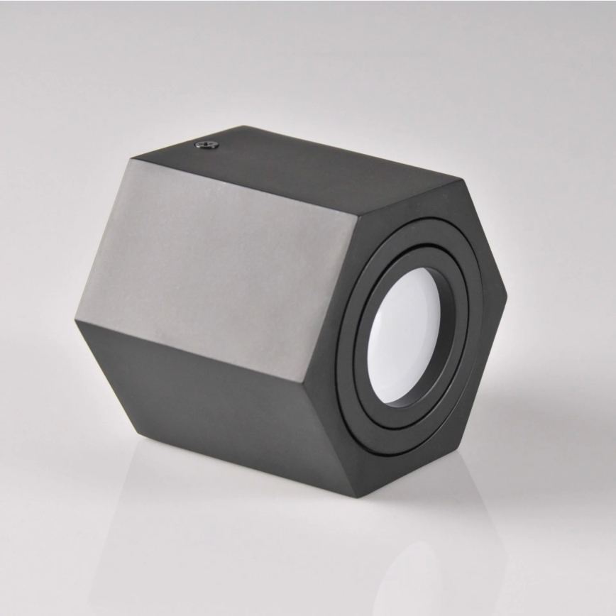 Bodové svítidlo HEXAGON 1xGU10/10W/230V černá