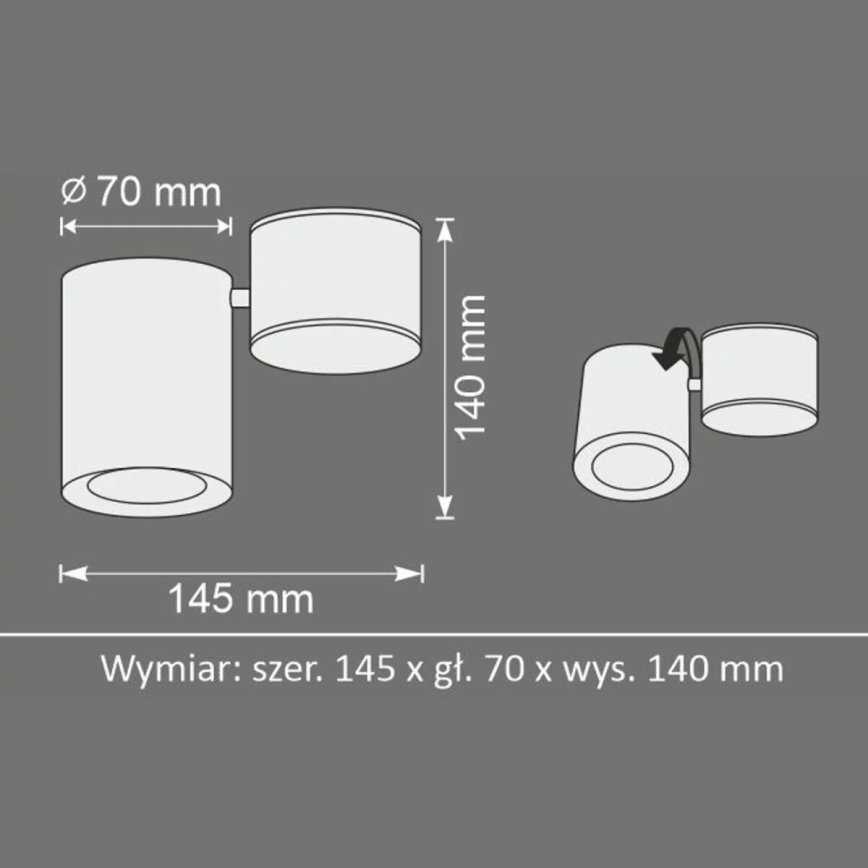 Bodové svítidlo HOBRO 1xGU10/10W/230V bílá