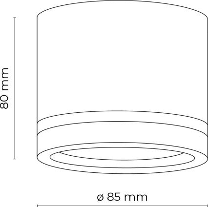 Bodové svítidlo JET 1xGX53/11W/230V černá