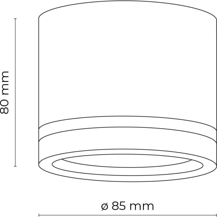 Bodové svítidlo JET 1xGX53/11W/230V černá