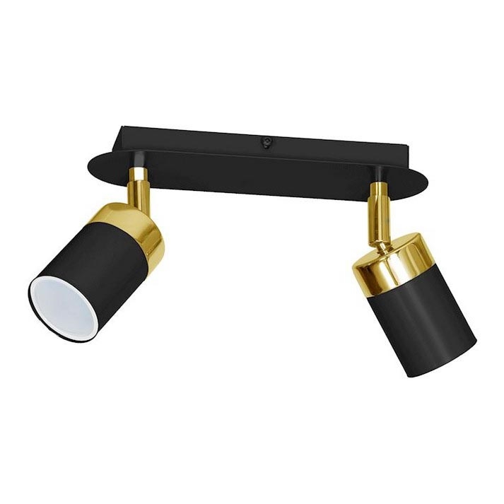 Bodové svítidlo JOKER 2xGU10/25W/230V černá/zlatá